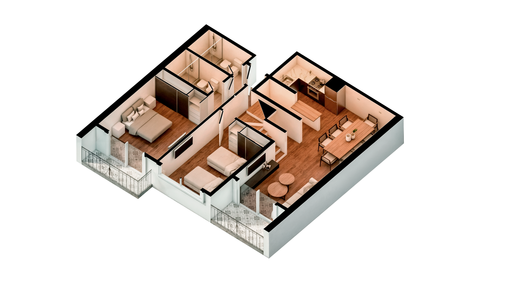 VENTA DEPARTAMENTO TRES AMBIENTES POZO EDIFICIO HARMONY