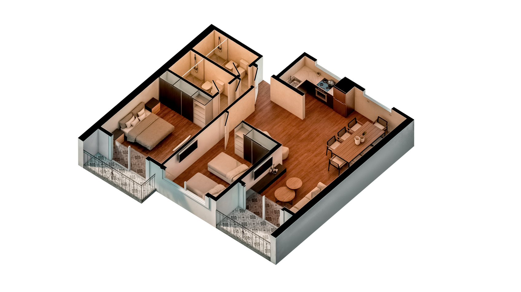 VENTA DEPARTAMENTO TRES AMBIENTES POZO EDIFICIO HARMONY